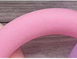 Кольцо большое 65мм - розовый