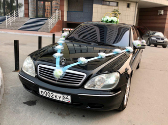 Комплект свадебных украшений на машину "Нежность" №2 с кольцами