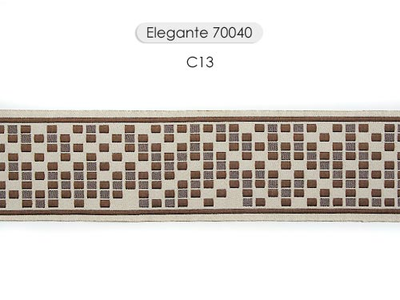 Арт. 70040, серия Elegante. Бордюр для штор с "шашечками"