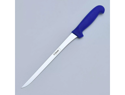 Нож (2224-1807) слайсер филейный 240 мм, жёсткий (синий)