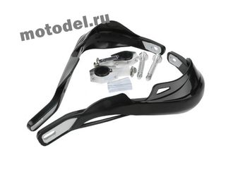 Защита рычагов (рук, руля) 25-28 мм (1&#039;) армированная MX-01 для мотоцикла, квадроцикла, черная