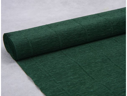 Гофрированная (креп) бумага 180 гр, Италия, цвет темно-зеленый, №560