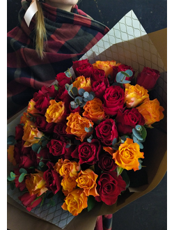 Букет из 51 розы, букет из красных роз москва, купить букет из 51 розы в москве, авторские букеты