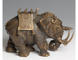 звери, рыцарь, бронза, металл, статуя, скульптура, слон, кабан, носорог, единорог, буйвол, фигурка