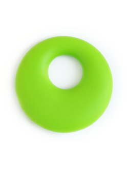 Силиконовый кулон круглый 50 х 12 мм. Зеленый