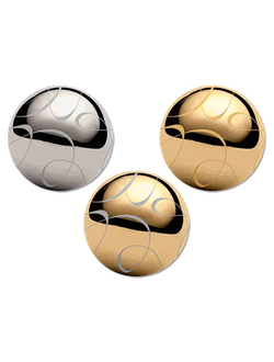 Магниты с рисунком в виде росчерка пера. 3 металлических цвета. Аксессуары "Алди", Россиия. Опт