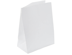 Пакет Белый бумажный фасовочный БЕЗ ручек, прямоугольное дно 26 х 15 х 34 см, 1 штука