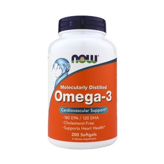 (NOW) Omega-3 1000 mg - (200 капс)