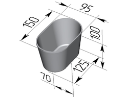 Хлебная форма Л11 овал