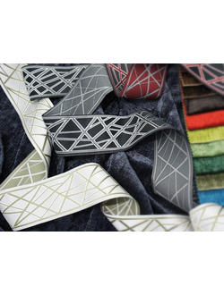 Отделочный текстильный бордюр с жаккардовым плетением для штор. Много цветов в наличии