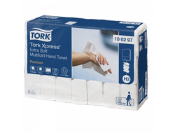 100297 Tork Xpress ультрамягкие листовые бумажные полотенца Multifold  H2 белые