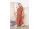 Женская одежда -Тончайшая летняя юбка-брюки &quot;КАПУЛЕТТИ&quot; арт. 622101 (цвет терракотовый) Размеры 54-64