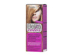 Краска стойкая с витаминами для волос серии "Belita сolor" № 9.33 Орехово-русый
