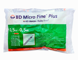 Инсулиновые шприцы BD Micro-Fine 0.5 мл (10 штук)