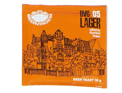 Дрожжи пивные "Beervingem" BVG-05 для светлого пива (лагер), 10 гр