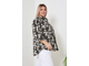Женская одежда - Женская Рубашка-туника  прямого силуэта из хлопка арт. 1059 (цвет черный) Размеры 60-76