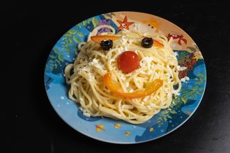 Спагетти с Сыром Моцарелла