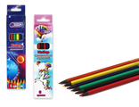 4650070877628  Набор шестигранных цветных пластиковых карандашей 6 цв		AR-9912-6