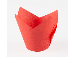 Бумажные формы Тюльпан Красные, 50*80 мм, 10 шт