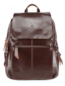 Рюкзак женский PYATO тёмно-коричневый p-036