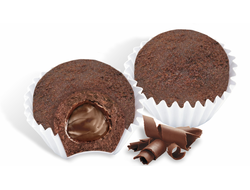 Пирожные «Шароцветики» с какао и начинкой со вкусом шоколада