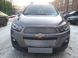 Оригинальная защита радиатора Chevrolet Captiva 2012-2013 (2 части)