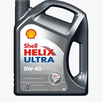 Моторное масло Shell Helix Ultra 0W40, синтетическое 4 л.