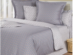 Двуспальный-евро комплект постельного белья мако-сатин сиреневого цвета