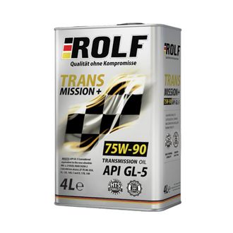 Масло ROLF TRANSMISSION PLUS 75W-90 GL-4/GL-5 синтетическое 4л