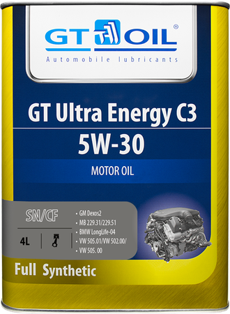 МАСЛО МОТОРНОЕ GT OIL ULTRA ENERGY C3 5W-30 4л