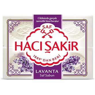 Мыло банное банное натуральное с ароматом лаванды (Lavanta Saf Sabun), 600 гр., Haci Sakir, Турция
