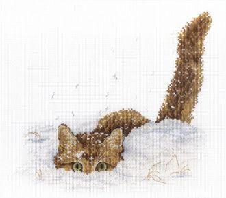 Кот в снегу НВ-557