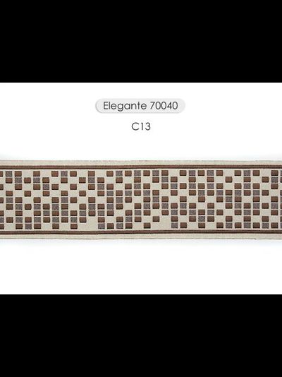 Арт. 70040, серия Elegante. Бордюр для штор с "шашечками"