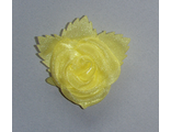 Роза средняя жёлтая, 7,5*9 см.