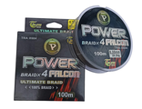 Шнур плетеный Power Braidх4Falcon 100м, 0,20