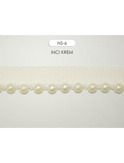 Арт. NS. Отделочная тесьма с бусинками оптом и на отрез