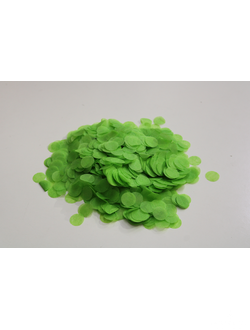 Конфетти бумажное зеленый, 1,5 см