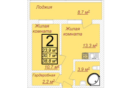 2-х комнатная квартира