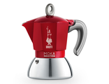 Гейзерная кофеварка Bialetti Moka Induction на 4 порции, красная