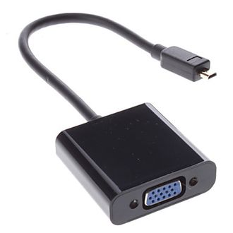Адаптер micro HDMI штекер - VGA  гнездо