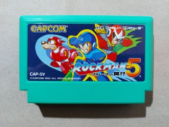 №187 Rock Man 5 - Mega Man 5 для Famicom / Денди (Япония)