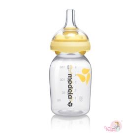 Бутылочка для кормления малыша с соской MEDELA CALMA, 150 мл