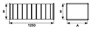 ПРЯМОУГОЛЬНЫЙ ВОЗДУХОВОД ОЦИНКОВКА - ПРЯМОЙ УЧАСТОК - 0,5-1,0