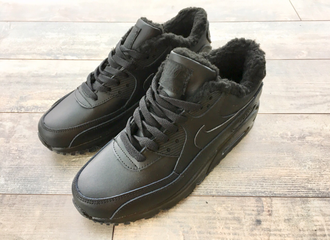 Кроссовки Nike Air Max 90 Black зимние