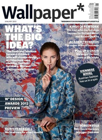 Wallpaper Magazine January 2012 Иностранные журналы об интерьере, Журналы о дизайне, Intpressshop