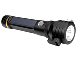 Электрический светодиодный фонарь арт. W565  , 500LM 3 реж., USB/солн.зарядка, молот. резца, компас, тактический фонарь