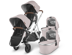 Коляска 2в1 для двойни UPPABaby Vista V2 Alice Нежно-Розовый (люлька 2шт и прогулка 2шт)