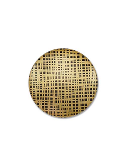 Золото с черным, графический узор на круглых магнитиках для штор. Опт