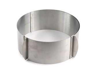 Раздвижное кольцо для выпечки, диаметр 16-30 см, высота 8 см