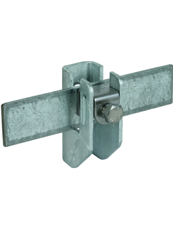 277240 Держатель плоского проводника с зажимом (расстояние до стены 15мм) St/tZn